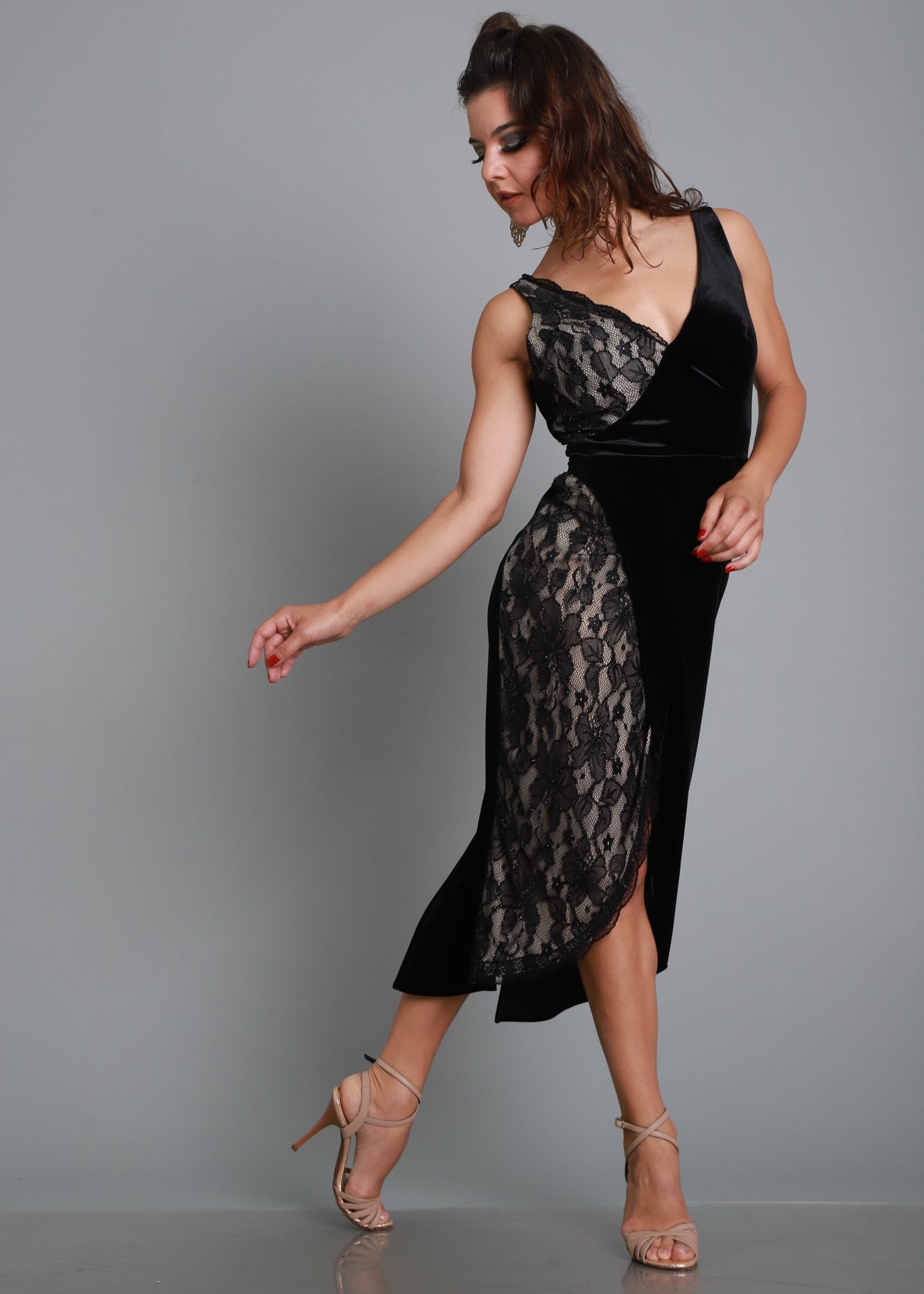 Black Tango dress Salon style 