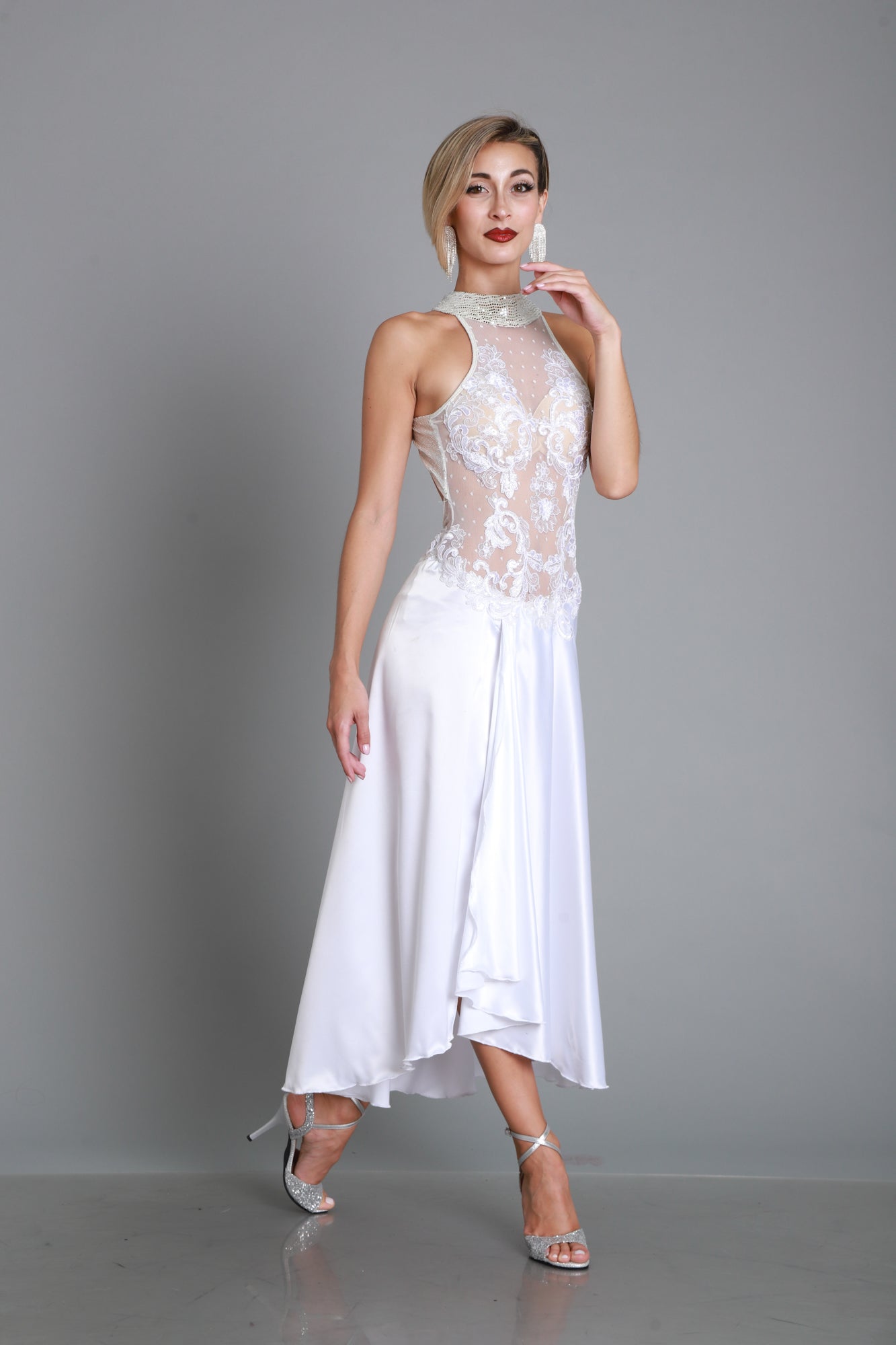 Tango Stage Dress SH876 · Embroidery + Satin | Mimi Pinzón – Mimi