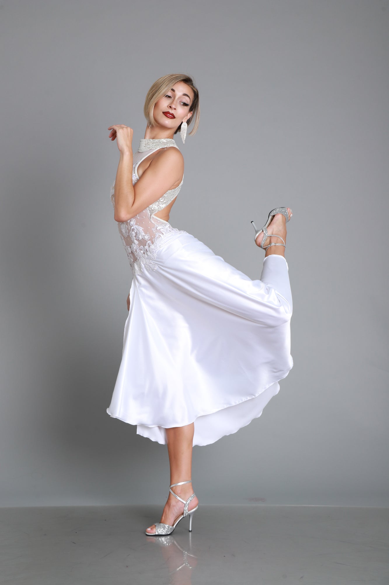 Tango Stage Dress SH876 · Embroidery + Satin | Mimi Pinzón – Mimi