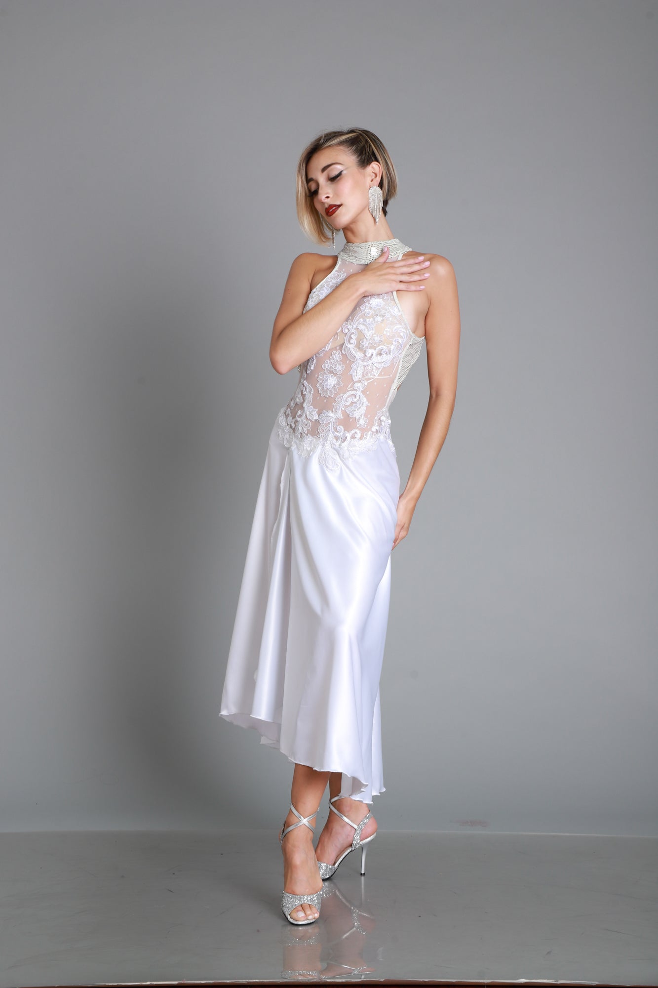 Tango Stage Dress SH876 · Embroidery + Satin | Mimi Pinzón – Mimi