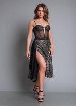 Conjunto de pollera y corset  ML754