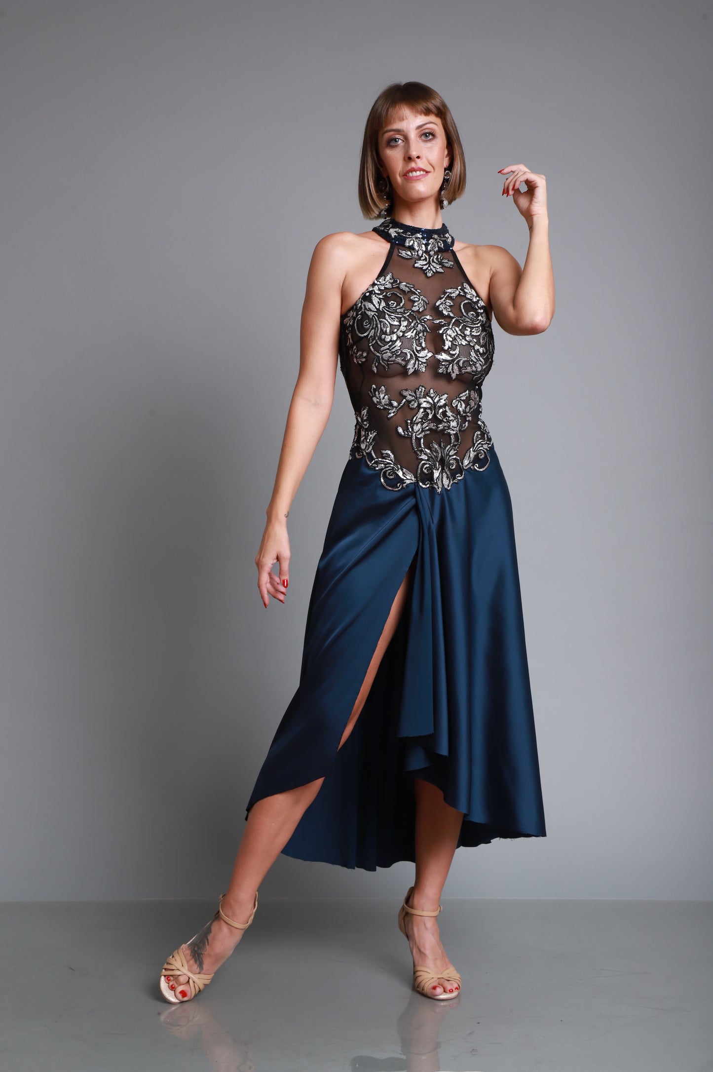 Stage Tango Dress with silver details SH1414