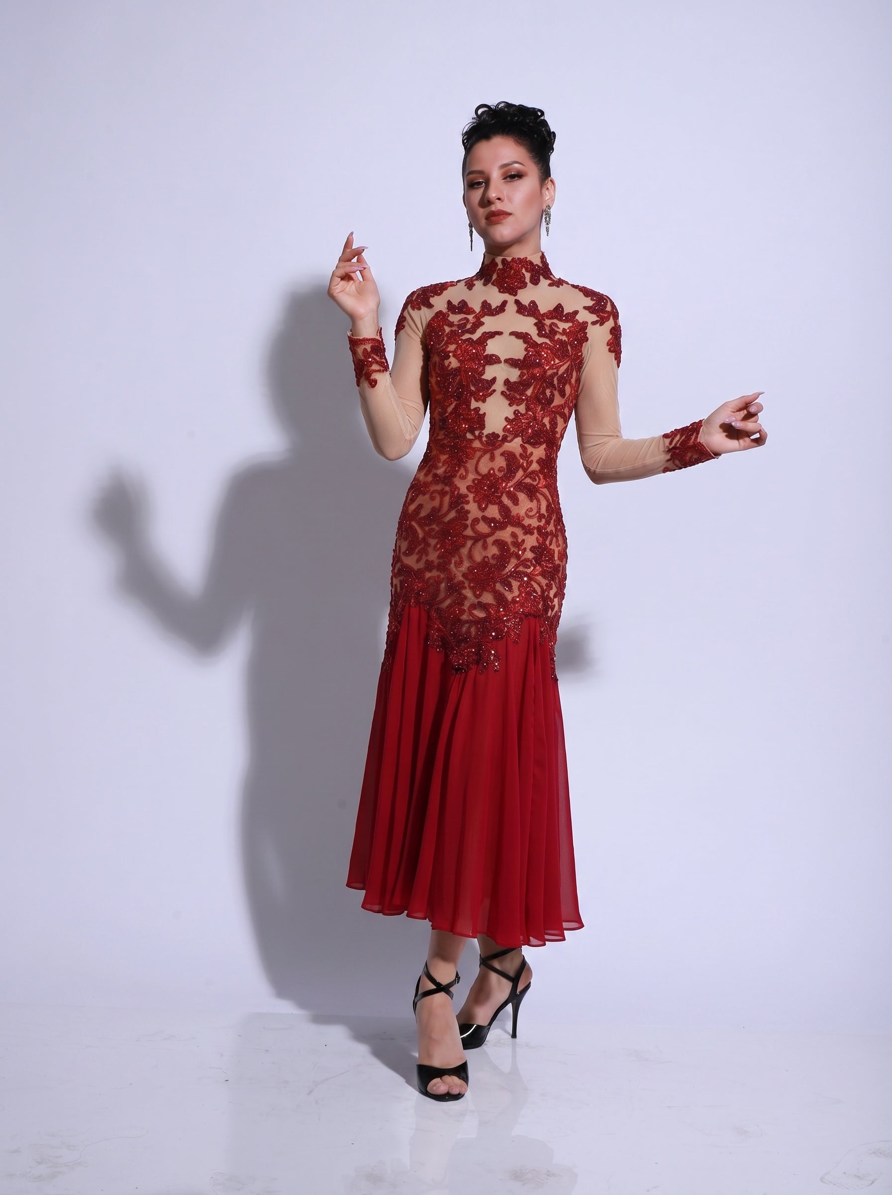 Argentine Tango Stage Dress SH1423 B | Mimi Pinzon