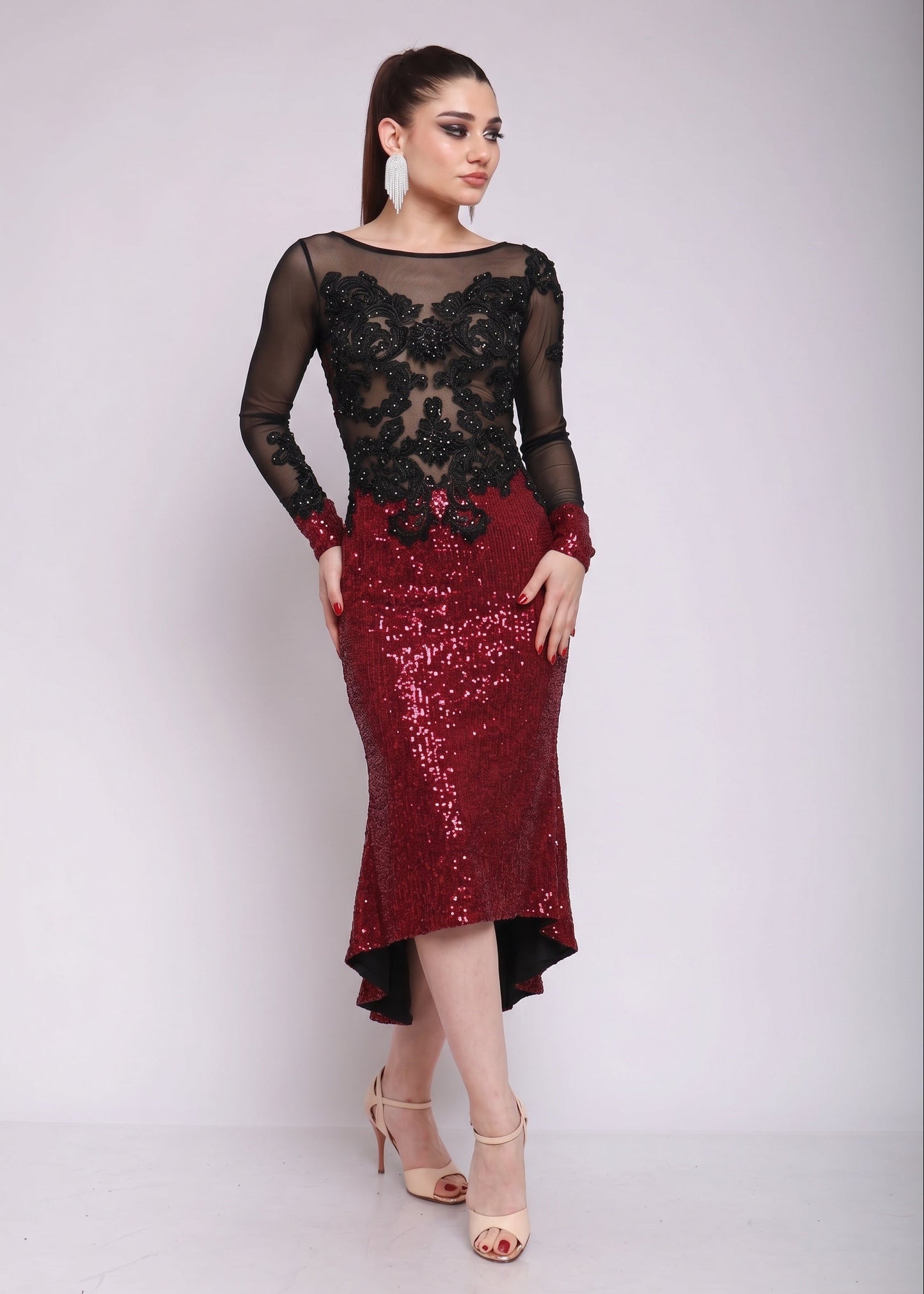 Argentine Tango Salon Dress ML821 Bis · Handmade in Buenos Aires by Mimi Pinzon