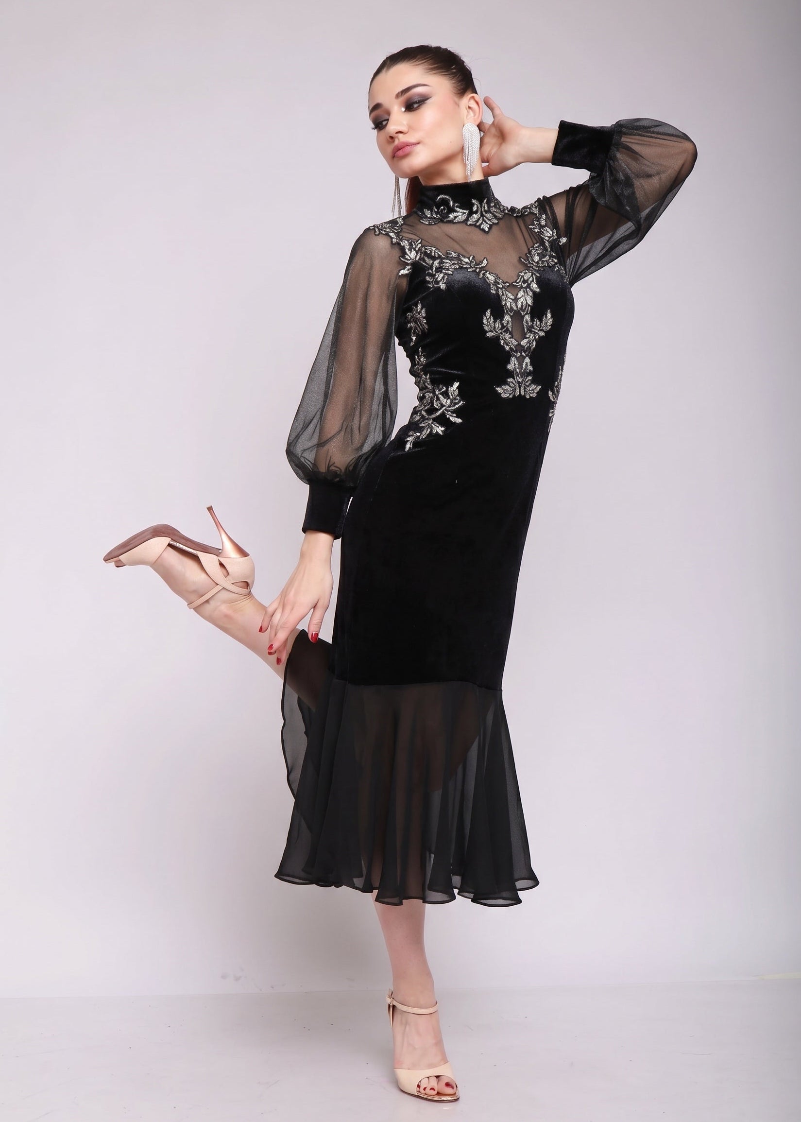 Argentine Tango Stage Dress SH1115 B | Mimi Pinzon