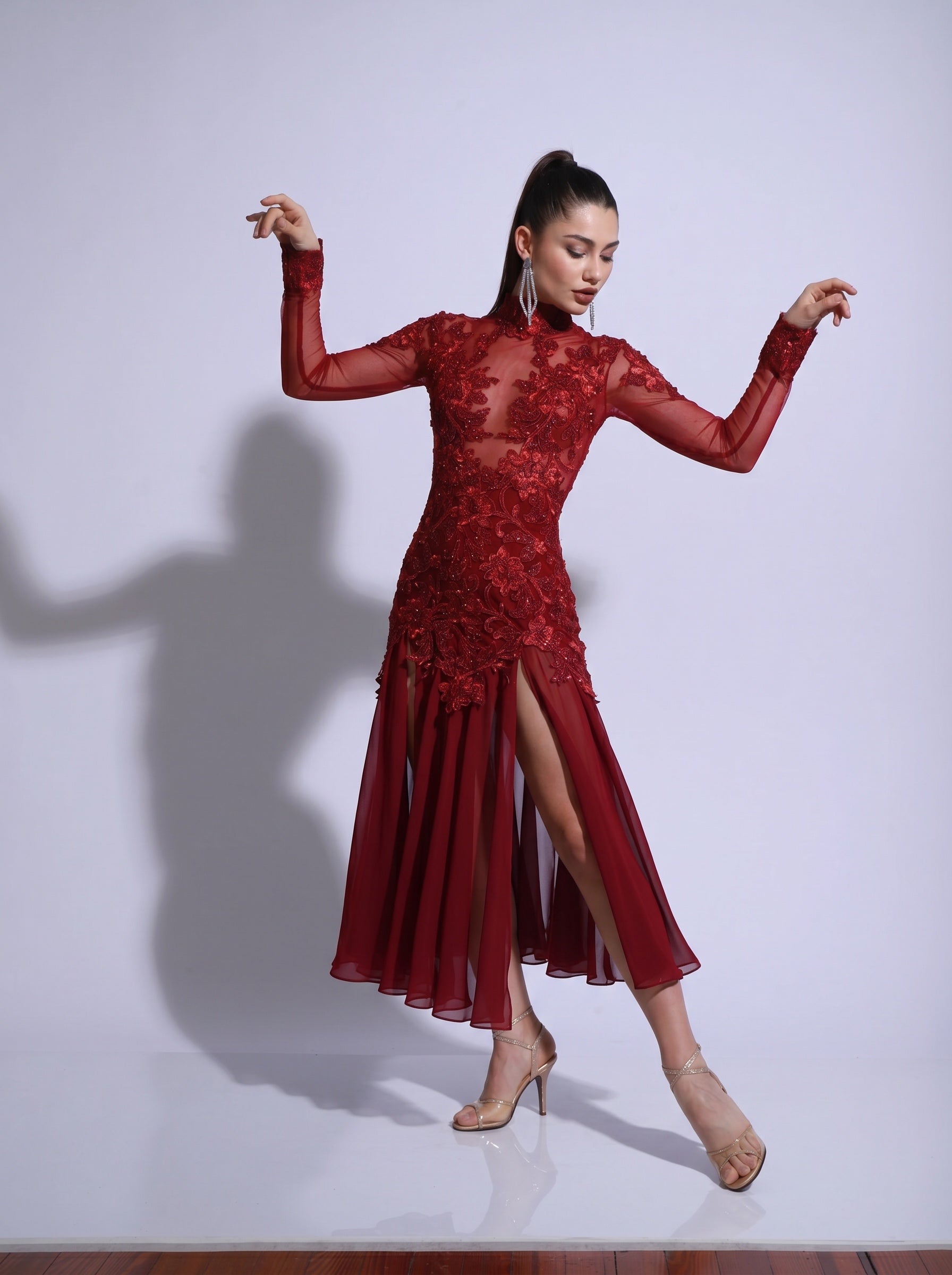 Argentine Tango Stage Dress SH1423 B | Mimi Pinzon