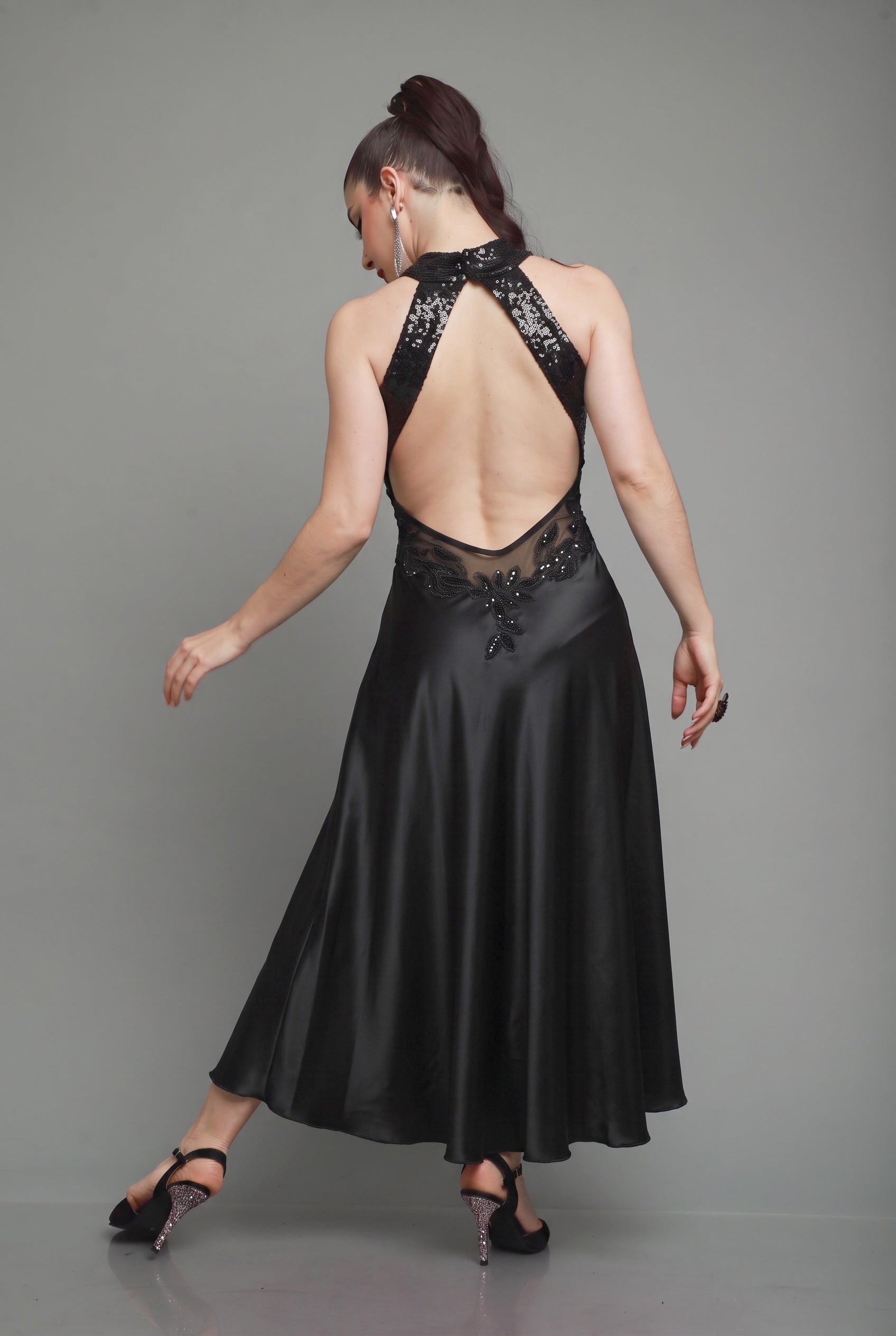 ミミピンソン　アルゼンチンタンゴドレス Argentine Tango Stage Dress SH1260 · Open Back & Satin Slit | Mimi