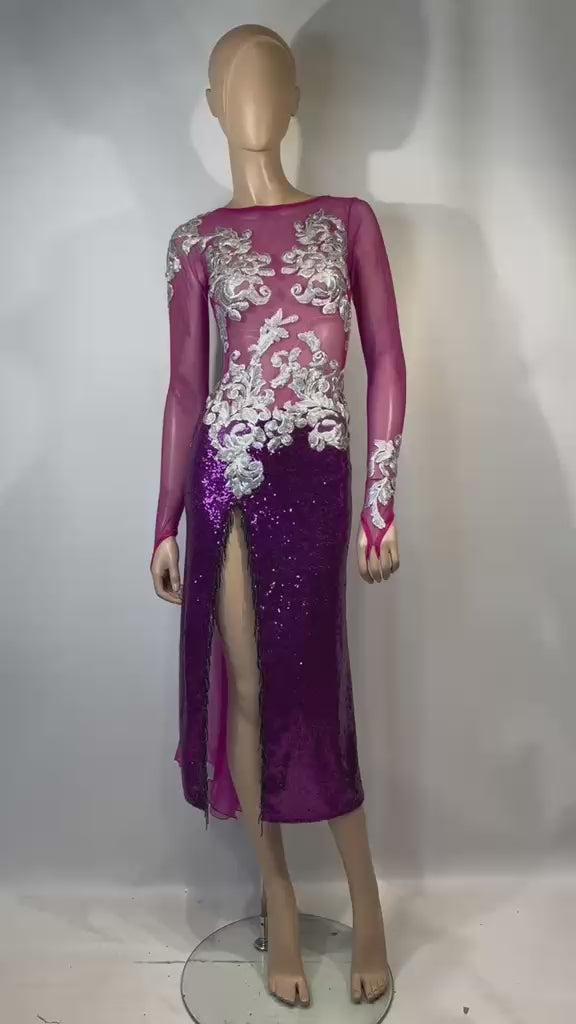 Vestido Tango Escenario SH1187