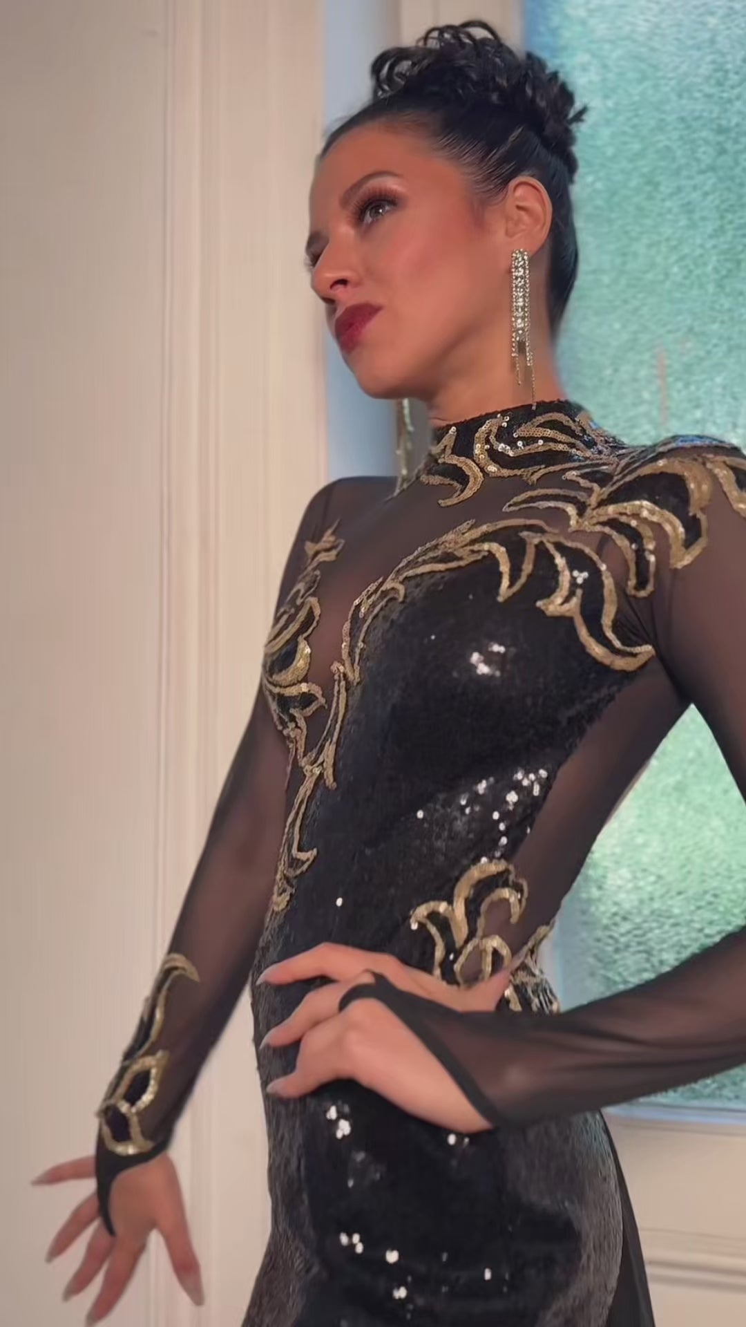 Vestido Tango Escenario SH1092