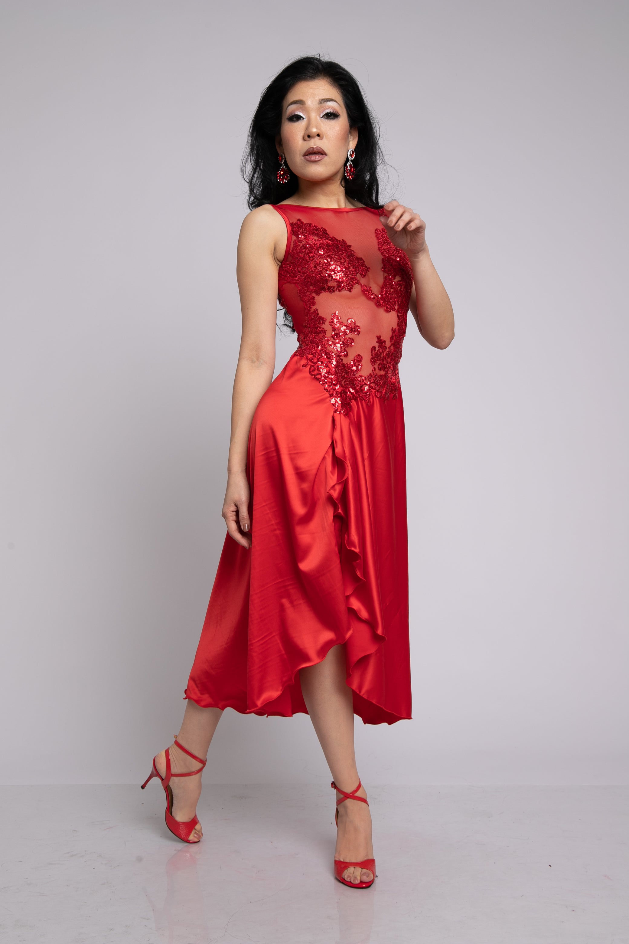 Argentine Tango Stage Dress SH1364R | Mimi Pinzon