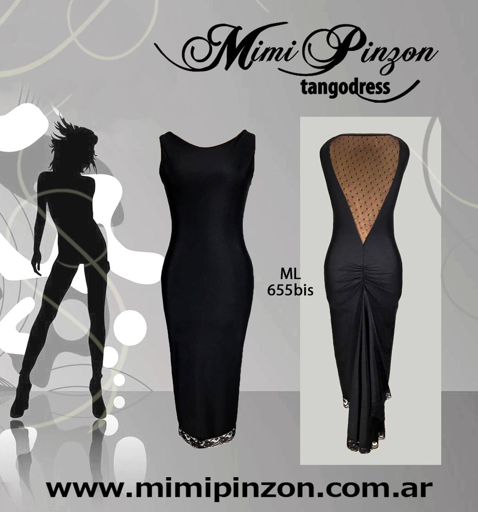 Vestido Tango Salón ML655bis negro