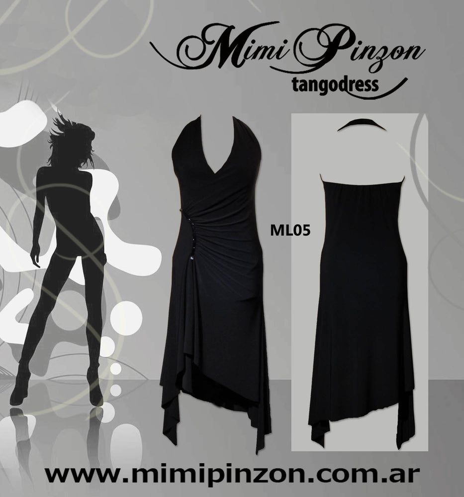 Vestido de tango ML05 NEGRO 