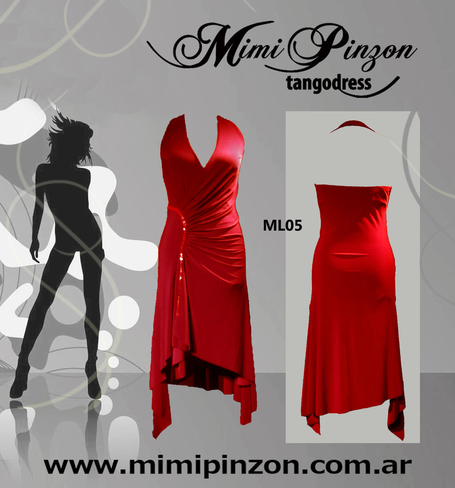 Vestido Tango Salón ML05 - Mimi Pinzon Vestidos para Tango