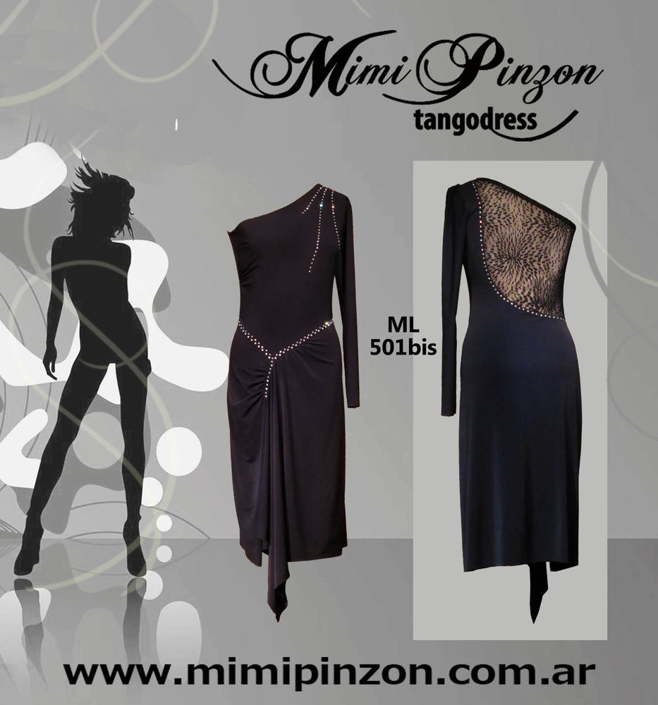 Vestido Tango Salón ML501 - Mimi Pinzon Vestidos para Tango