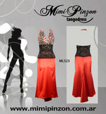 Vestido Tango Salon ML523 Rojo