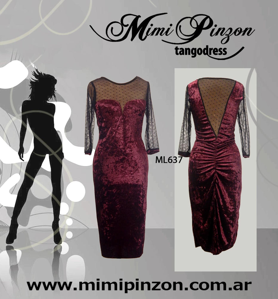 Salon Tango Dress ML637 Bordo