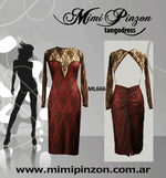 Vestido Tango Salón Ml666 - Mimi Pinzon Vestidos para Tango