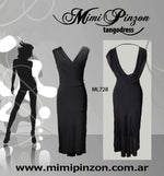 Vestido Tango Salón ML728 negro 