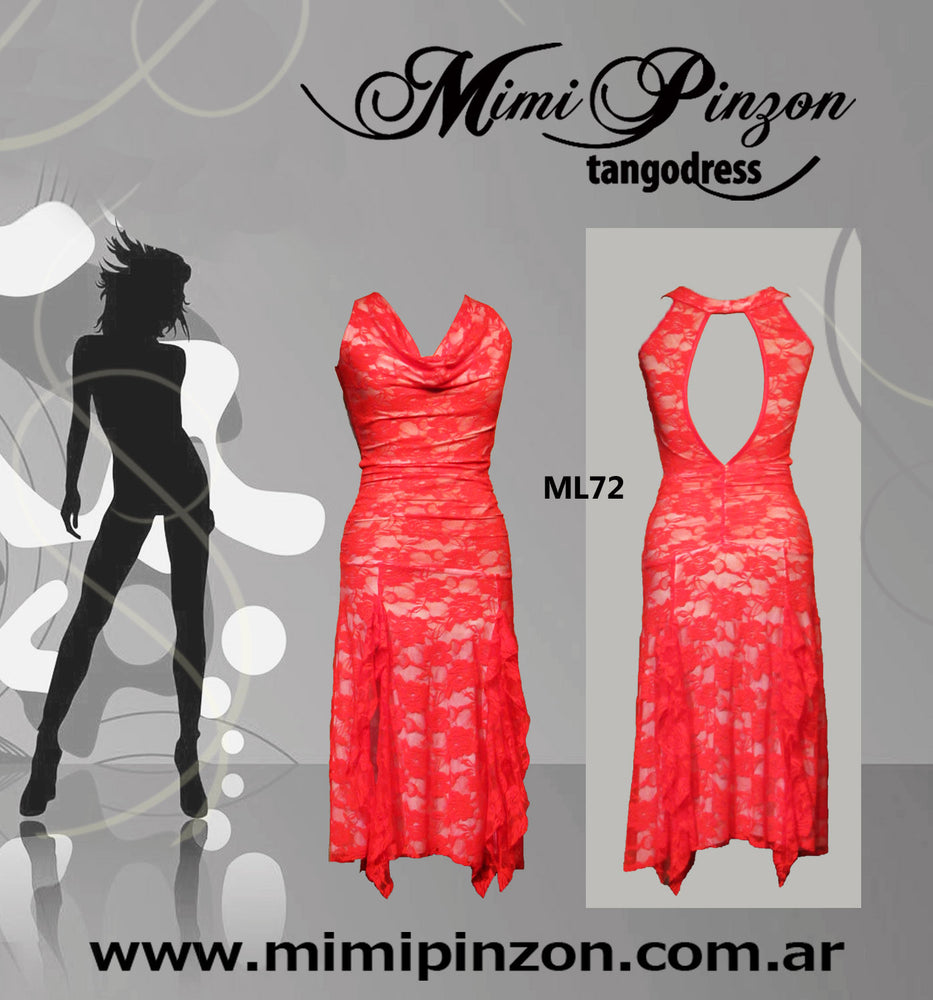 Vestido Tango Salón ML72 - Mimi Pinzon Vestidos para Tango