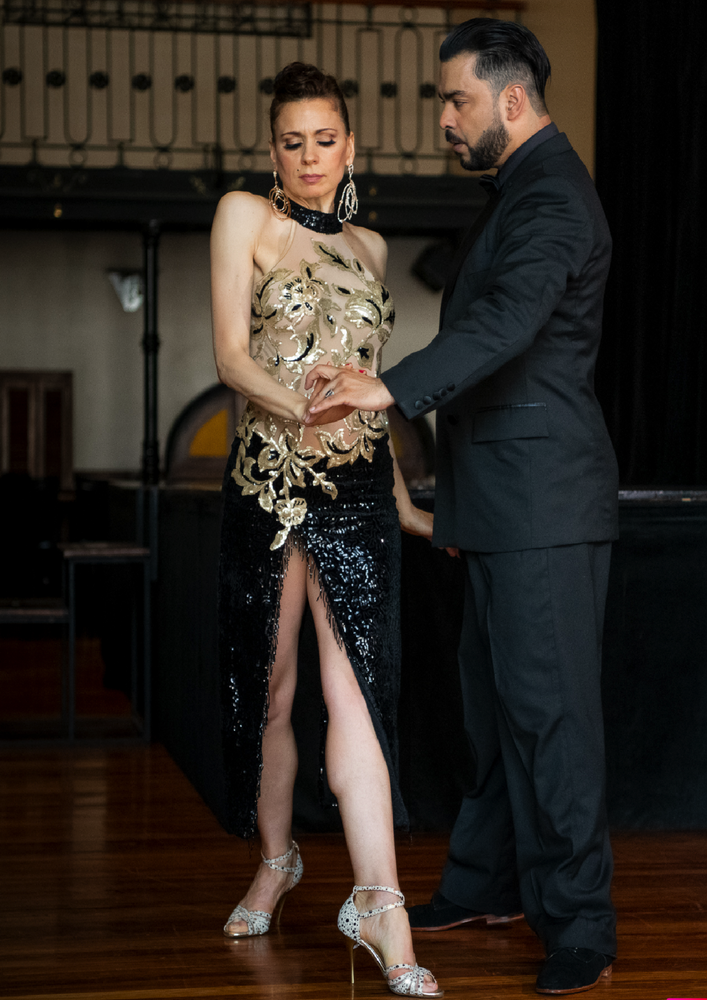 Vestido de tango Escenario SH1410 Karina